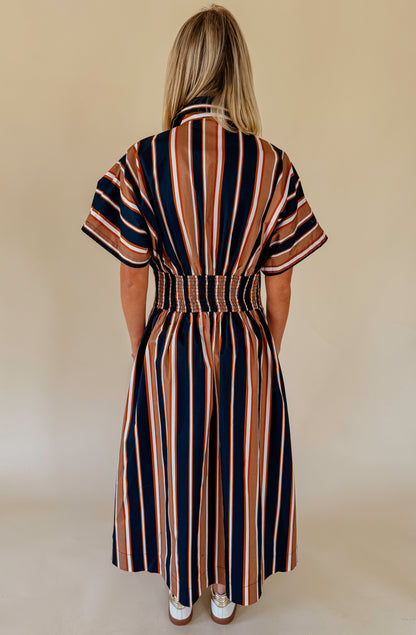 BLENDS WELL STRIPED MIDI