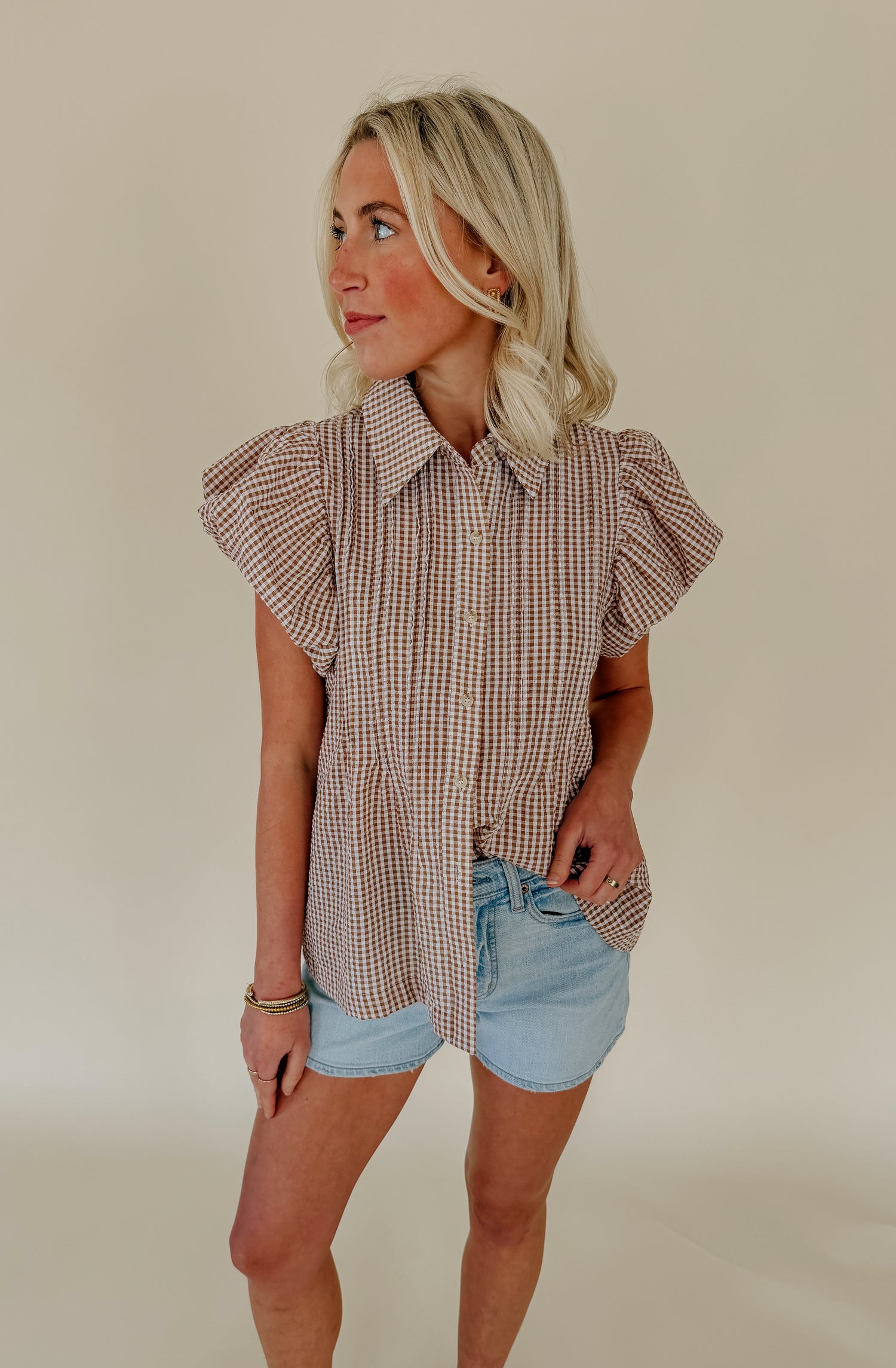 PLOT TWIST BUTTONED BLOUSE