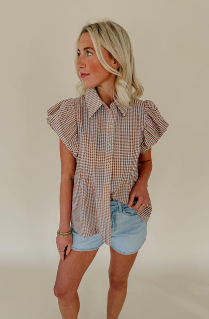 PLOT TWIST BUTTONED BLOUSE