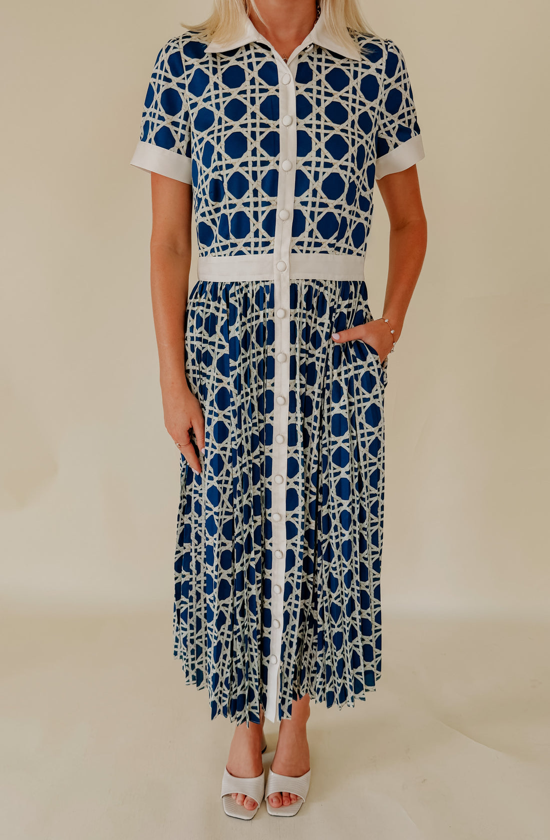 MESTIZA BILLIE COLLARED SHIRT DRESS