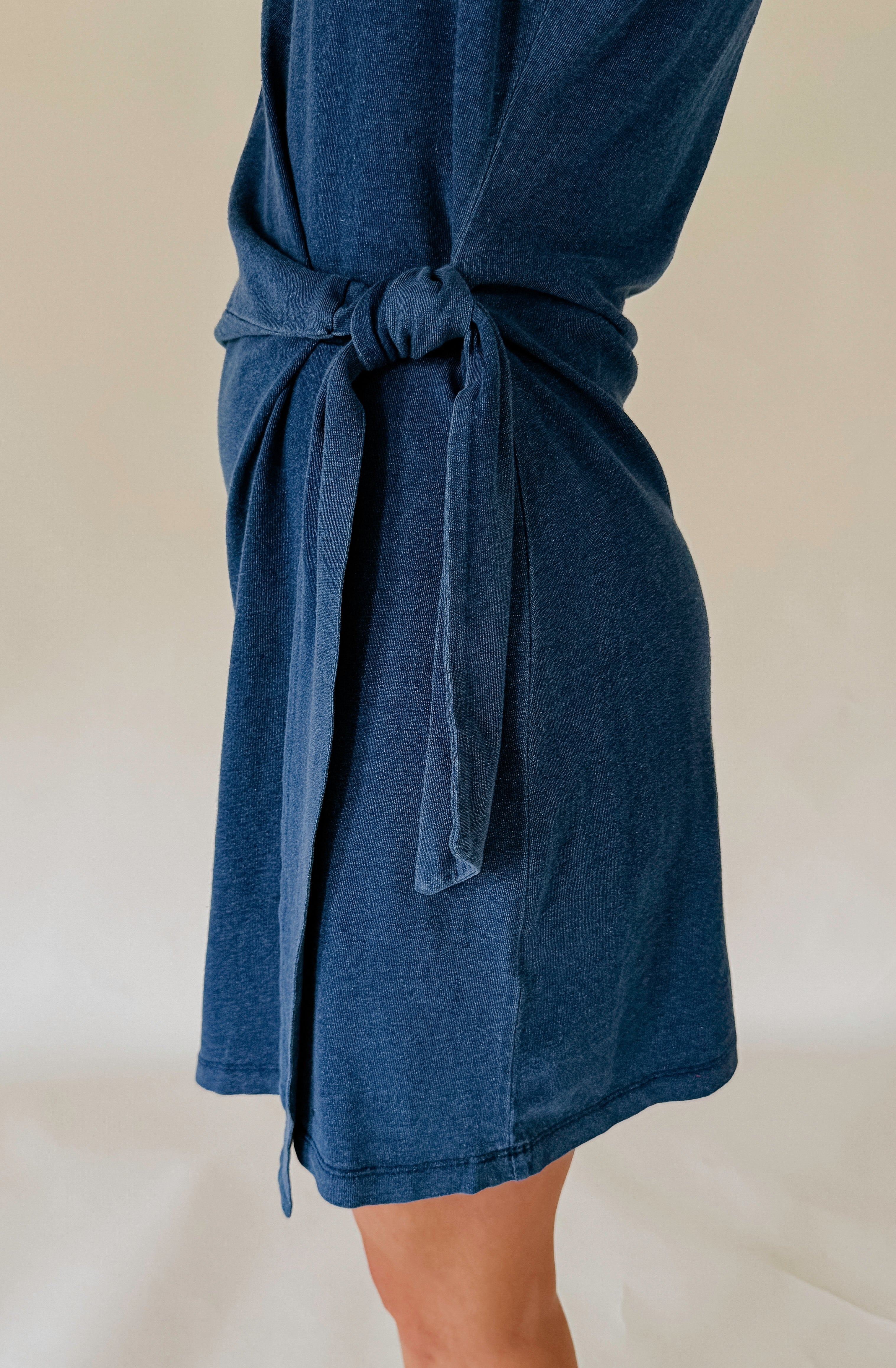 Z SUPPLY MATTIE JERSEY DENIM MINI DRESS
