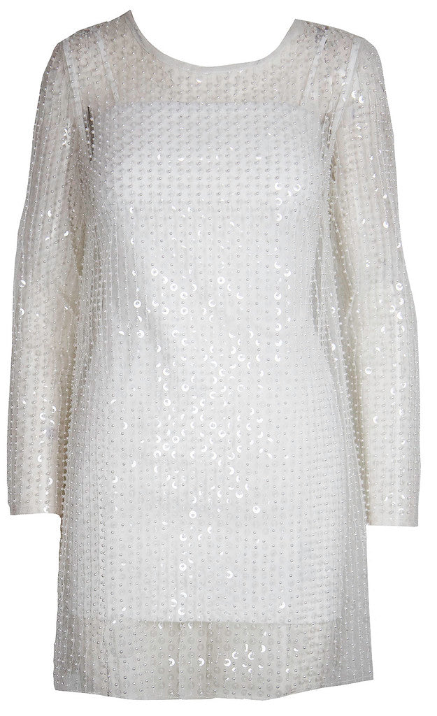 LUCY ARIANNA SEQUIN MESH DRESS