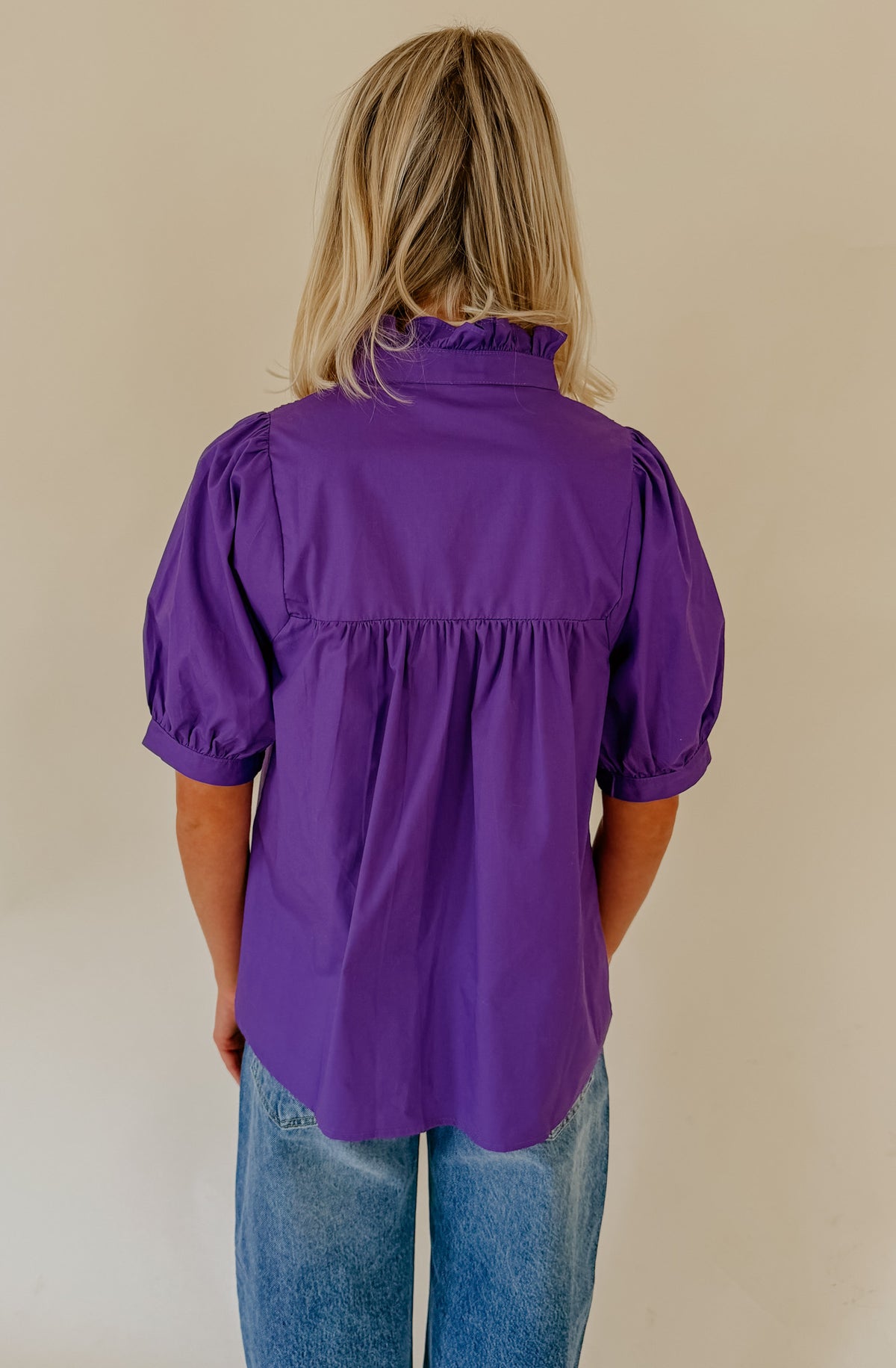 THE DANI POPLIN BLEND BLOUSE