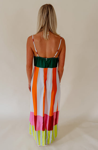 STRIPES FOR DAYS MAXI DRESS