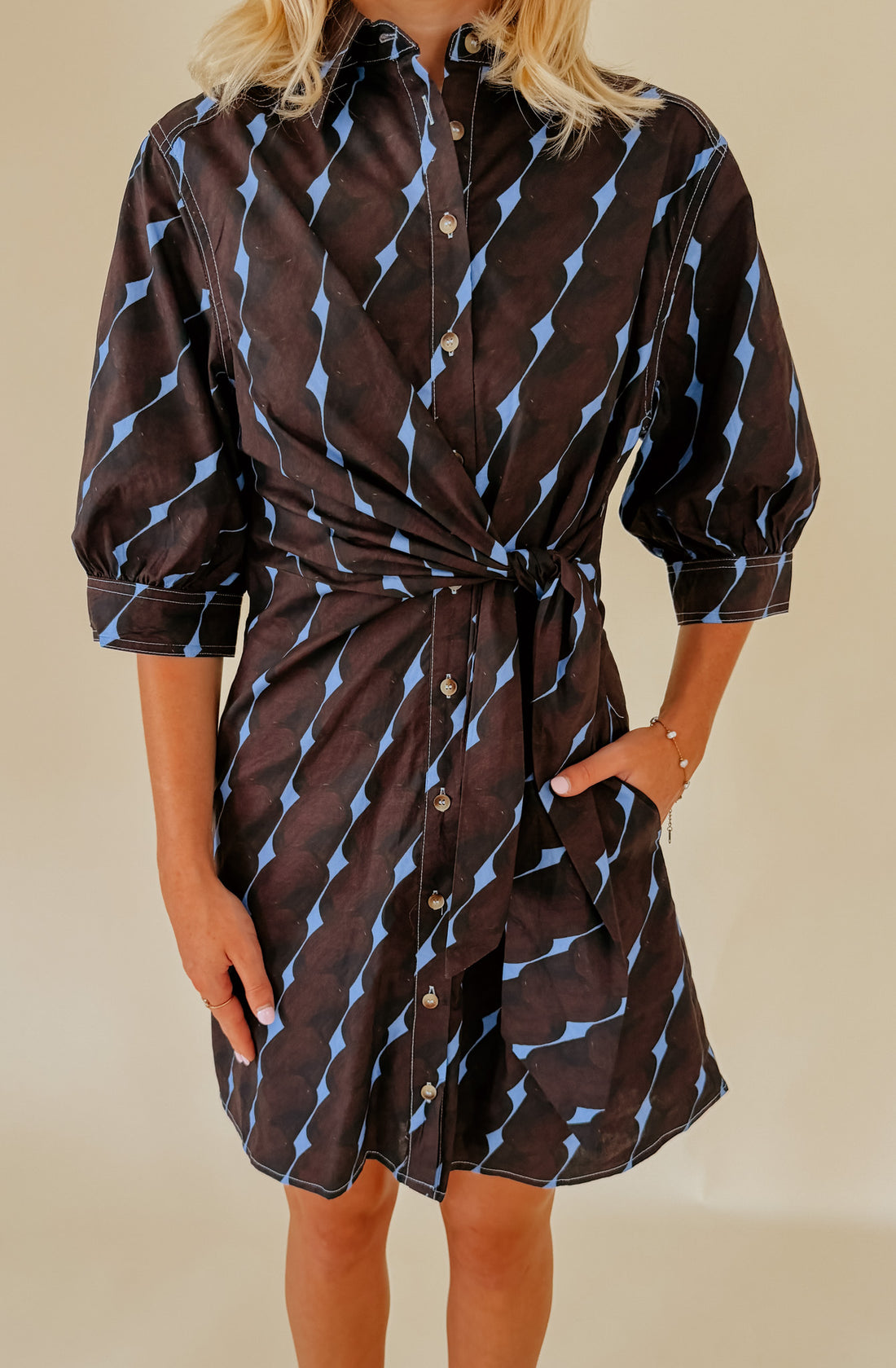 SET SAIL BUTTONED DRESS