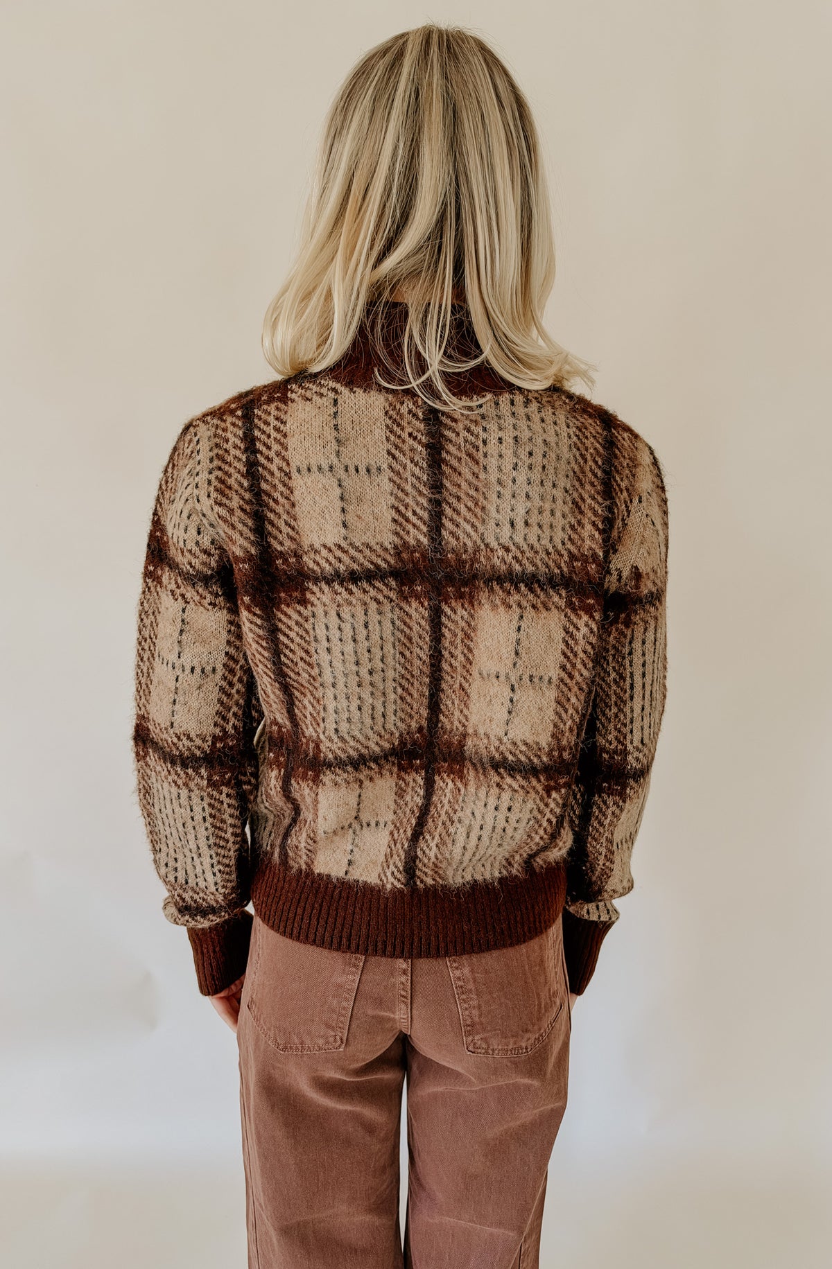 Z SUPPLY FROSTLINE PLAID CARDIGAN