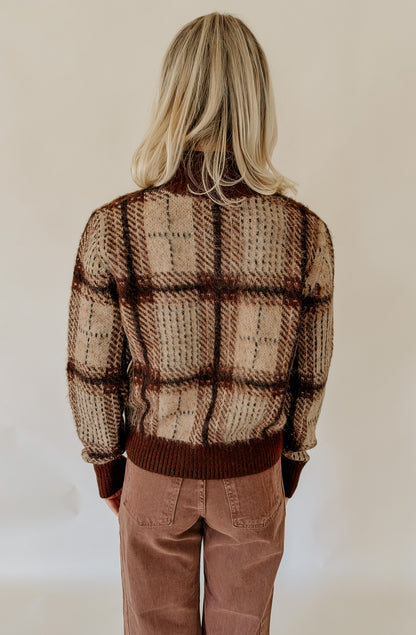 Z SUPPLY FROSTLINE PLAID CARDIGAN
