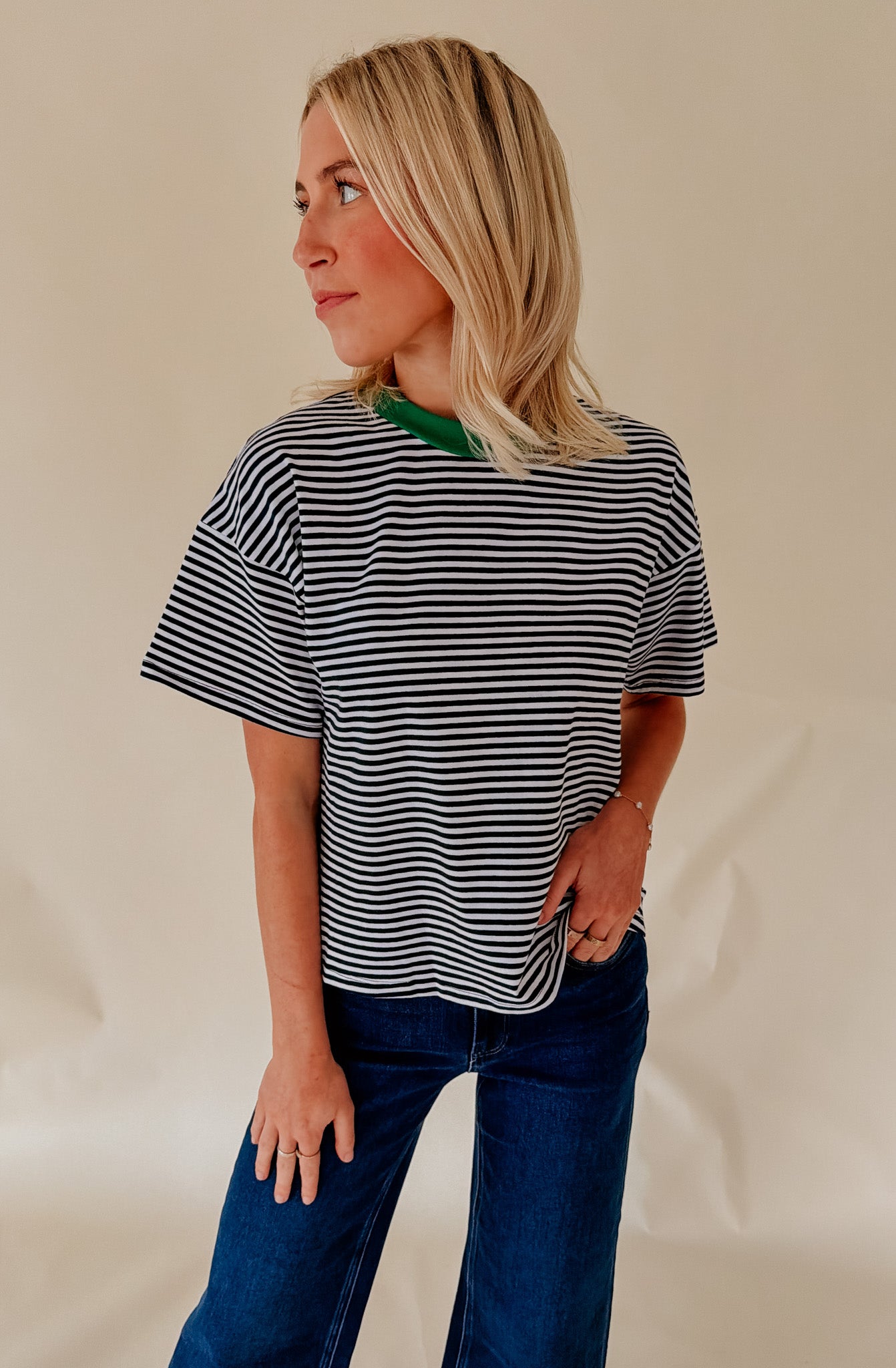 THE CELESTE STRIPED TEE