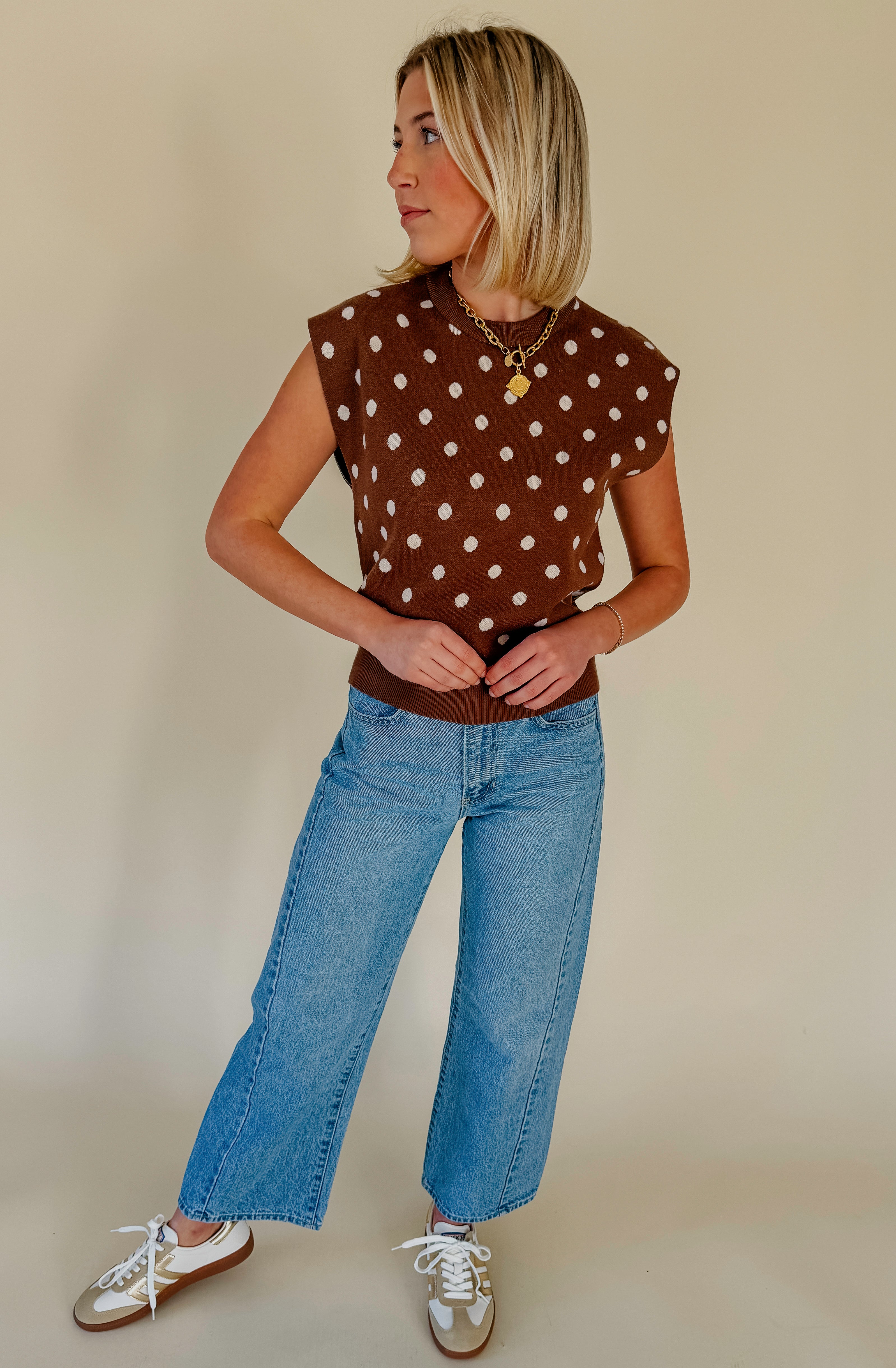 DOT YOUR AVERAGE SWEATER TANK