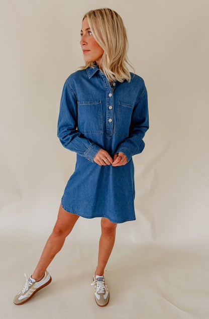 Z SUPPLY LUCIE DENIM SHIRT DRESS
