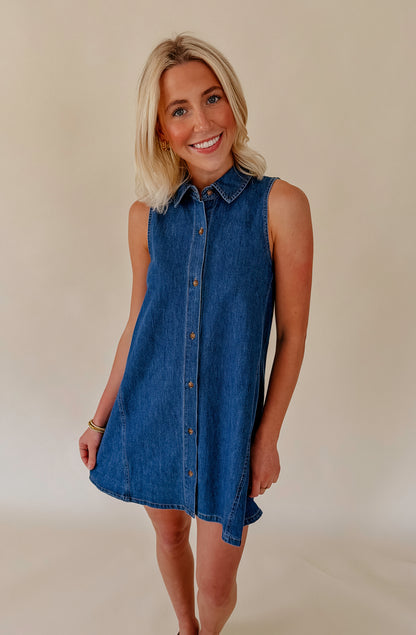Z SUPPLY NEW DAY DENIM MINI DRESS