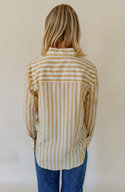 Z SUPPLY GOLDEN HAVEN STRIPE BUTTON UP