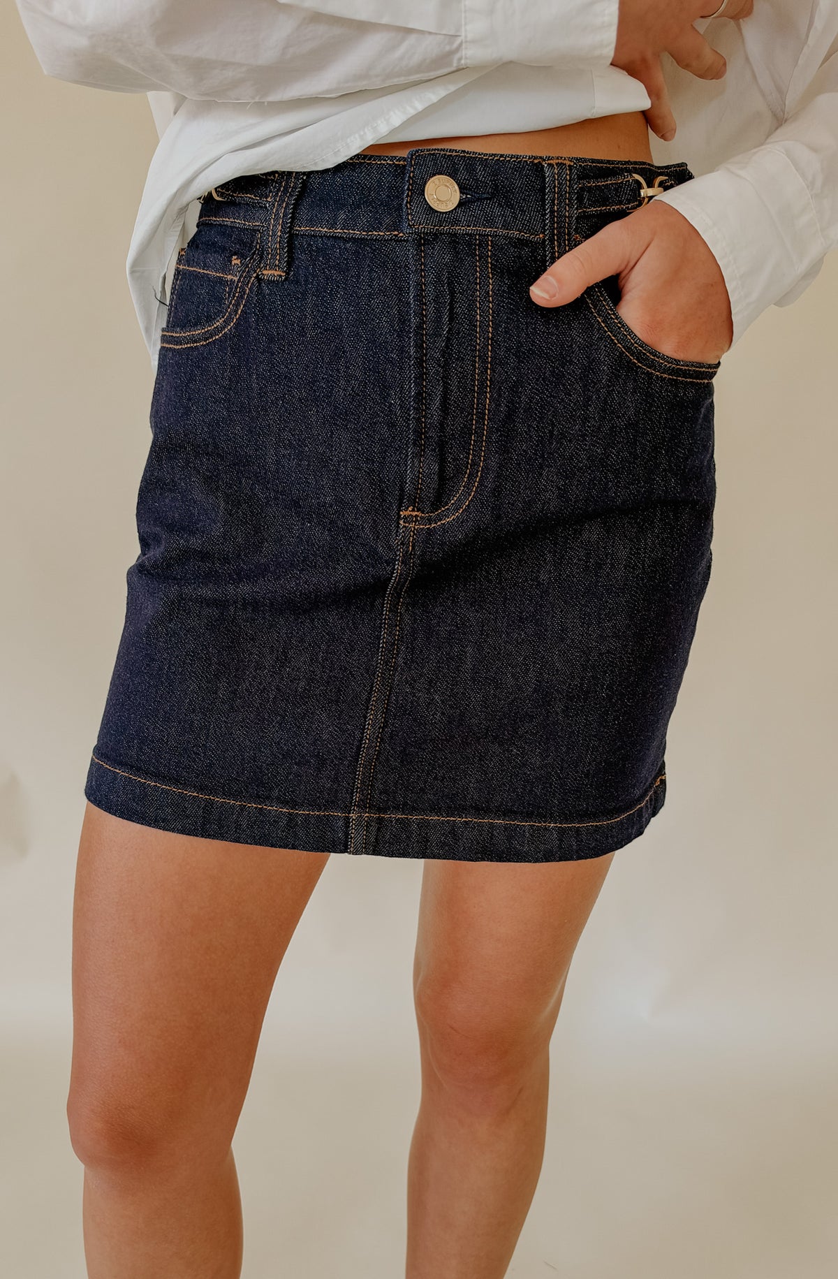 Z SUPPLY THE SOCIALITE DENIM MINI SKIRT