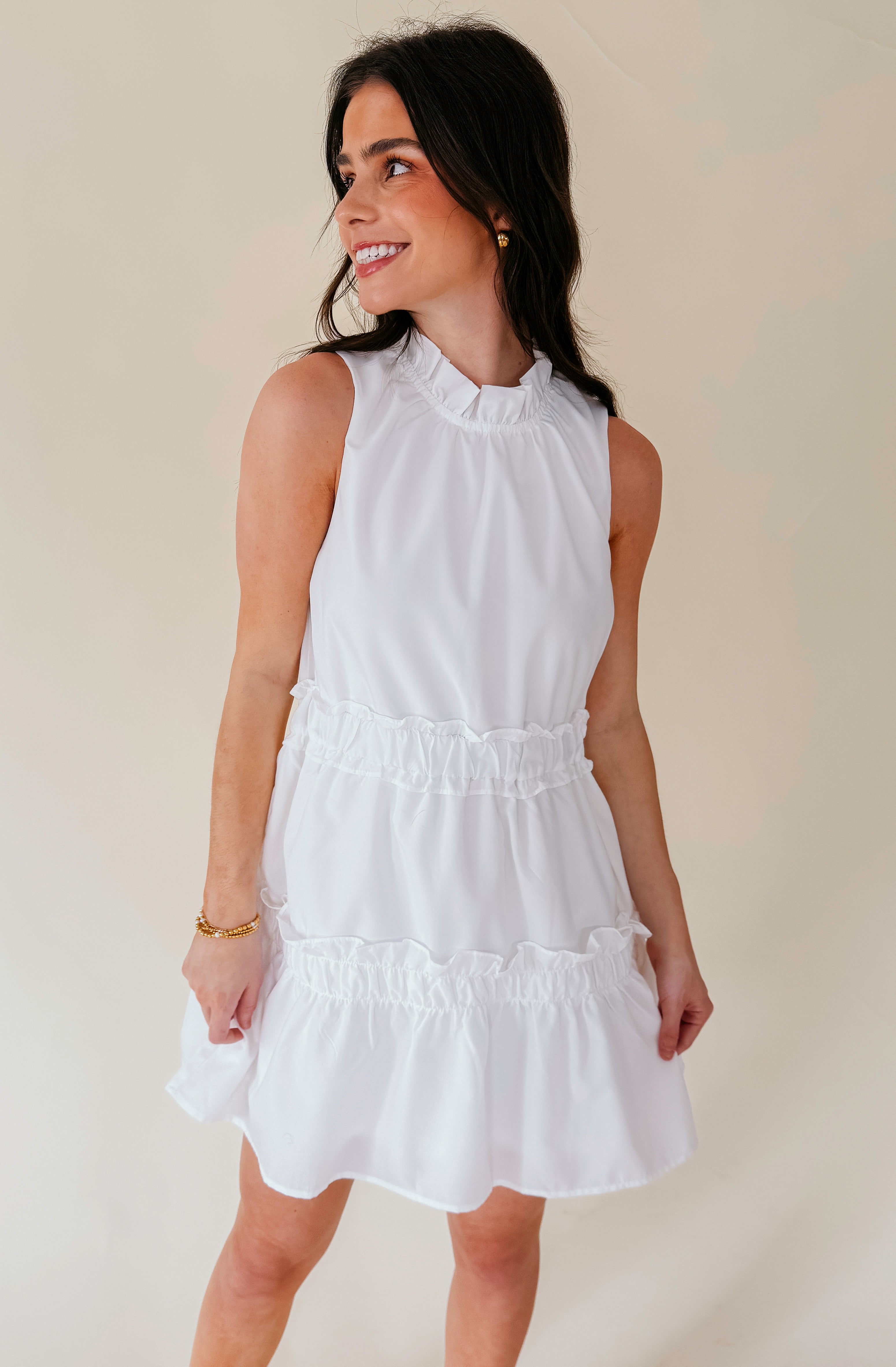 DRAMA FREE HIGH NECK DRESS