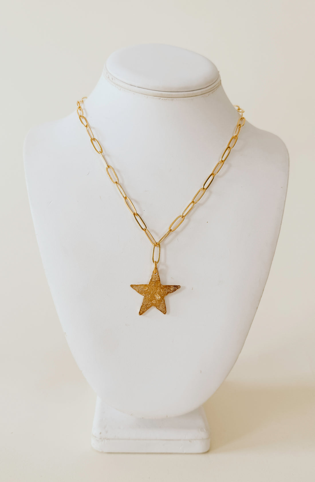 SUSAN SHAW STAR PAPERCLIP NECKLACE