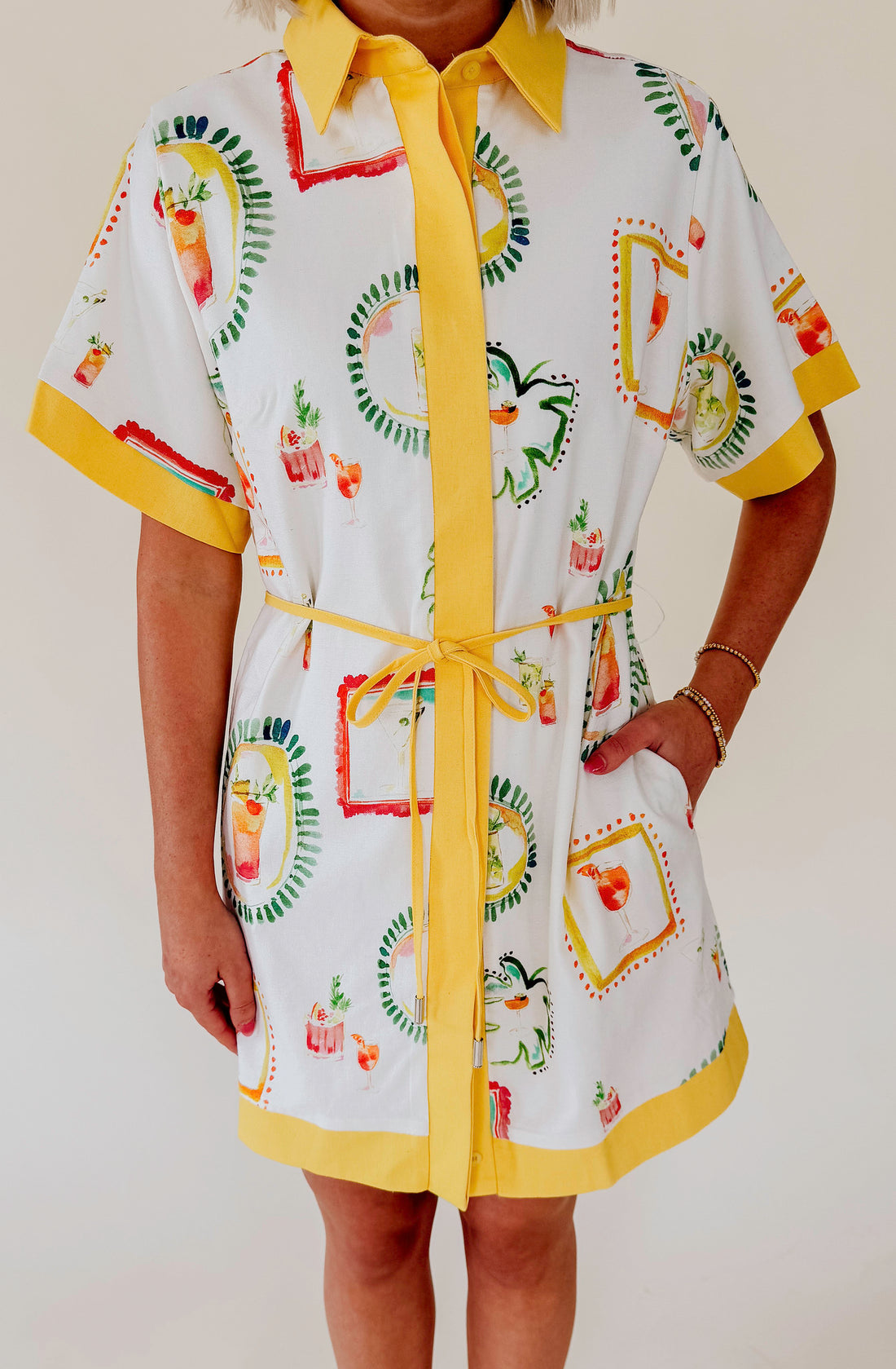 SPRITZ PLEASE SHIFT DRESS