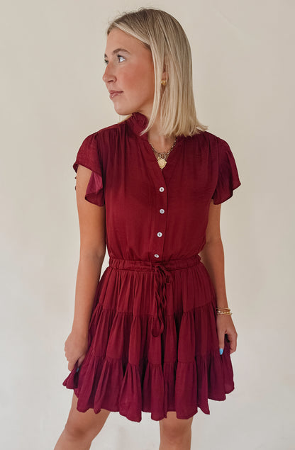 FALL FORWARD BUTTONED DRESS