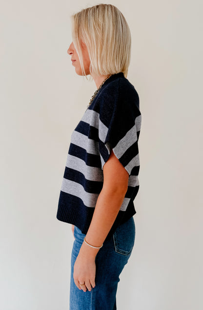 TELL ME LATER STRIPED SWEATER