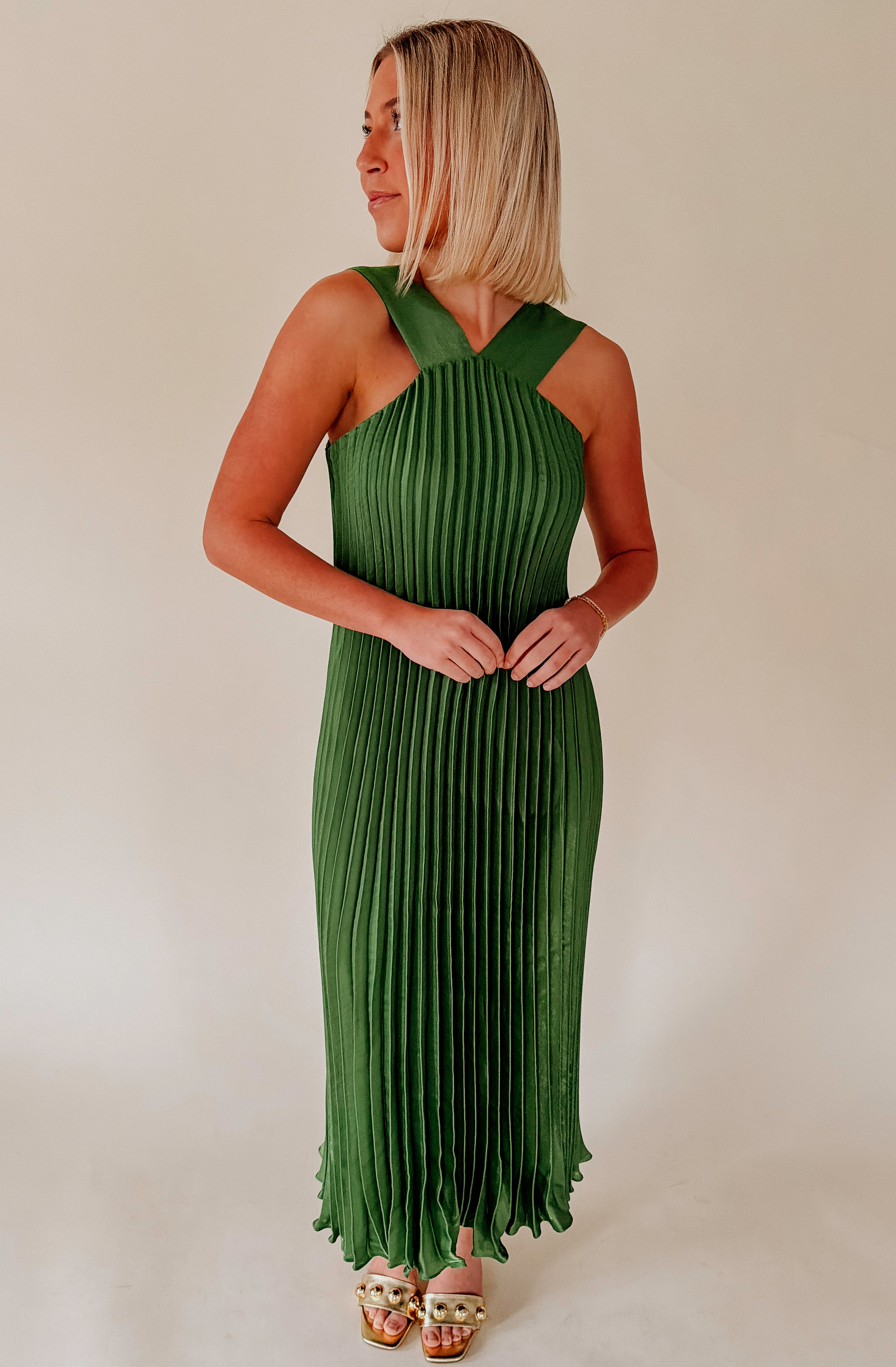 CIEBON MELISA PLEATED DRESS