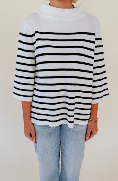 TAKE YOUR TIME MOCK NECK SWEATER