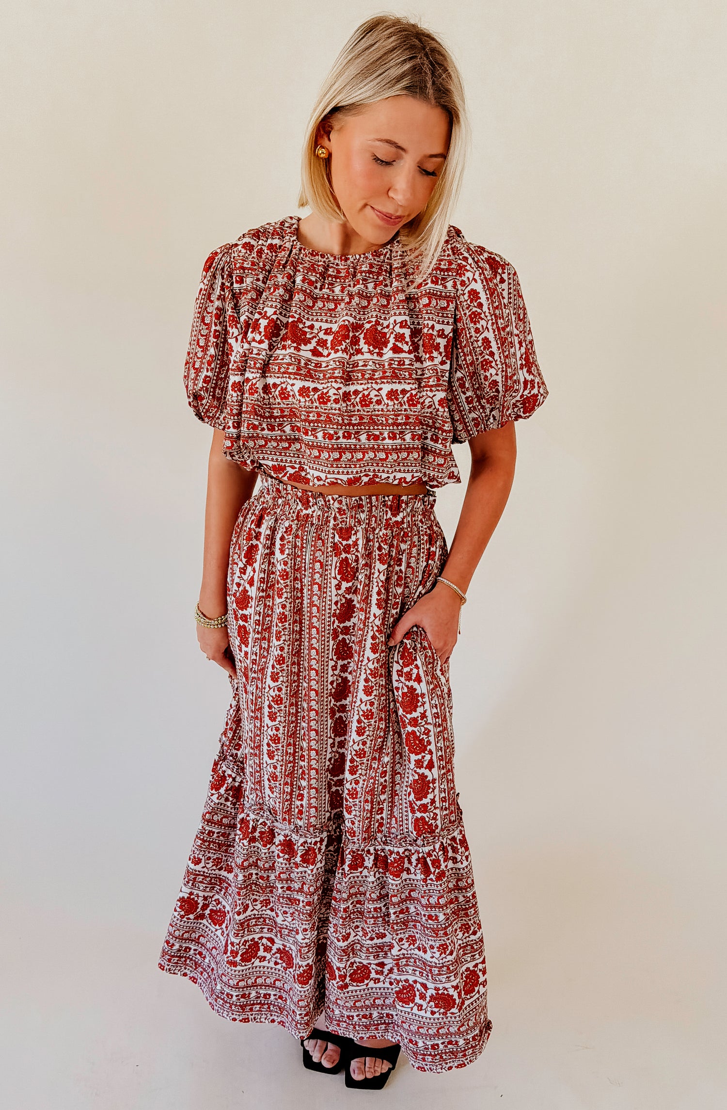 FALL FESTIVITIES MIDI SKIRT