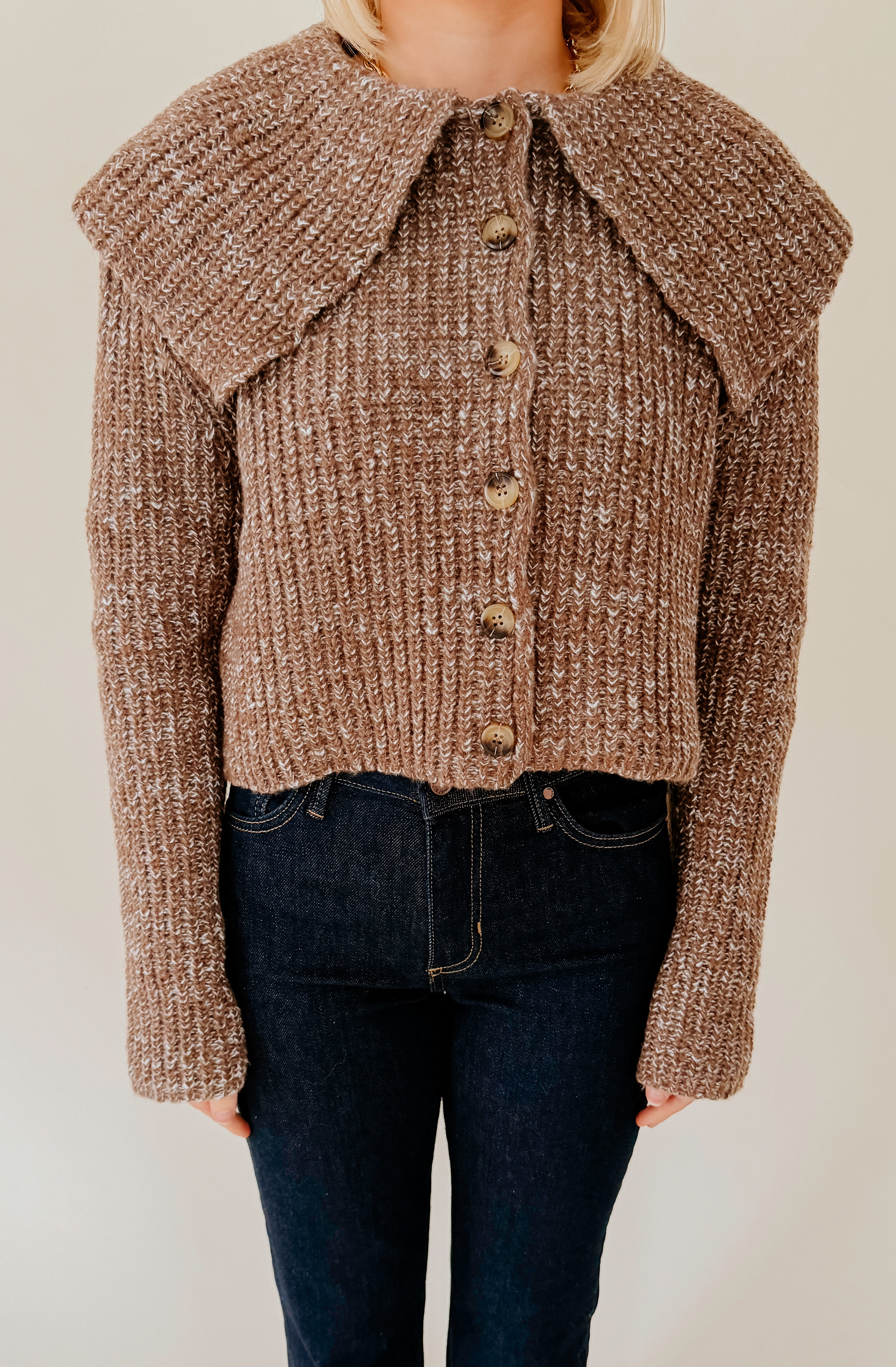 COLLAR LATER COLLARED SWEATER