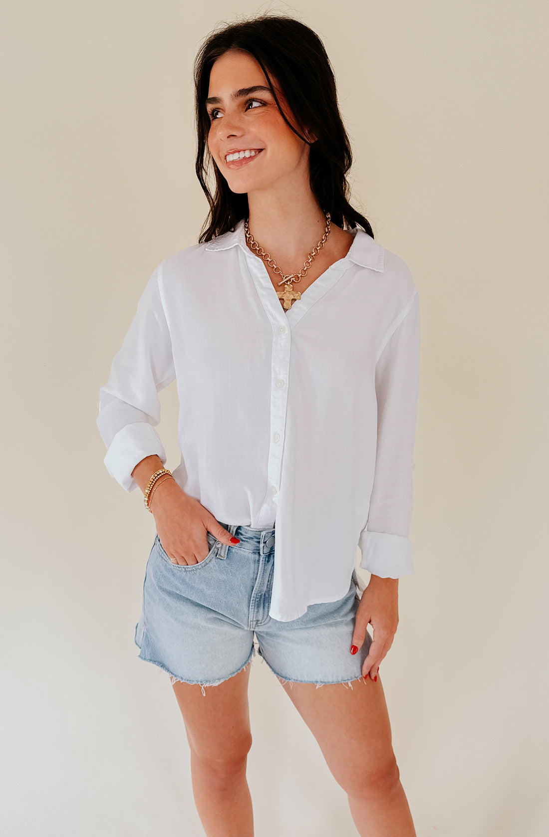 THREAD &amp; SUPPLY PRESLEY BUTTONED TOP