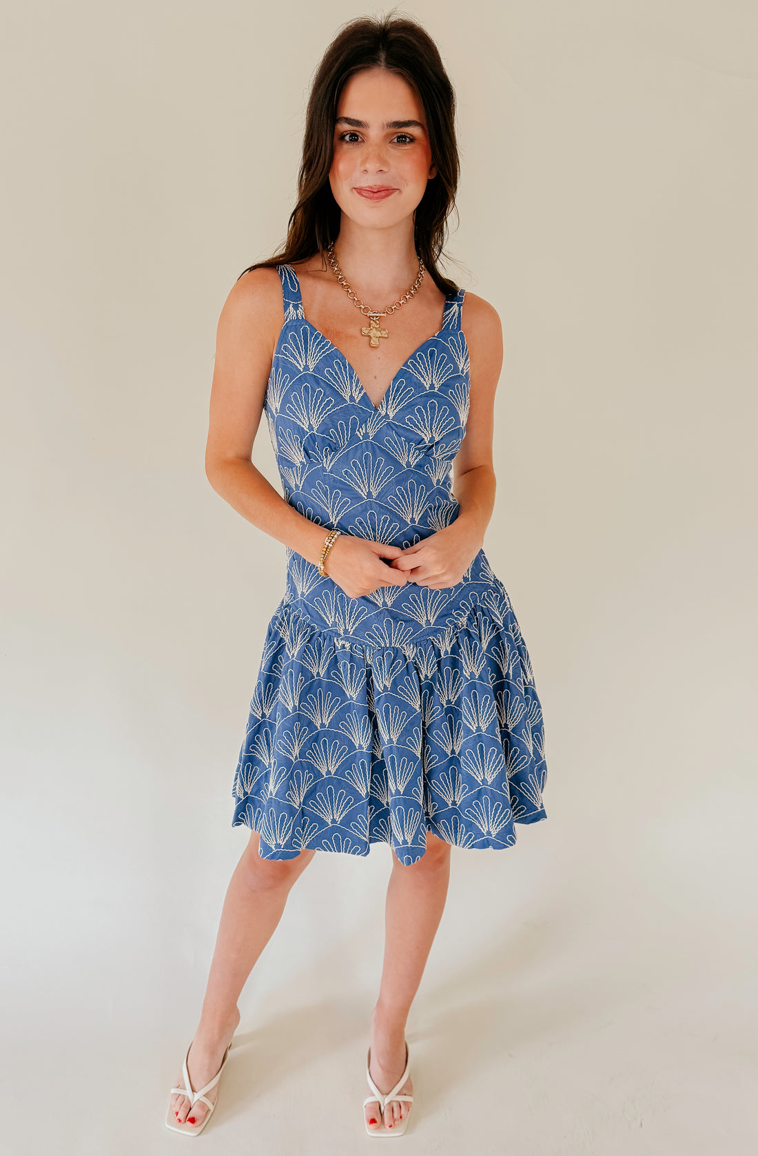 CIEBON NOVA EMBROIDERED DRESS