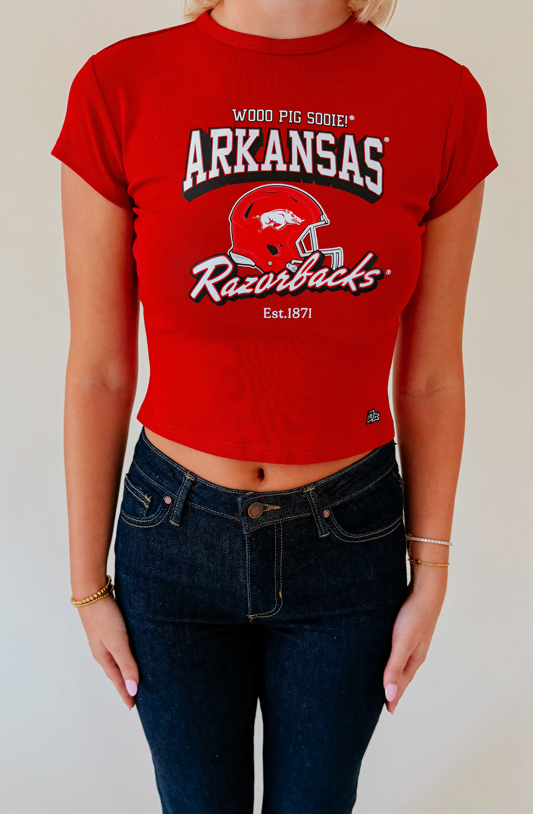 ARKANSAS HELMET BABY TEE