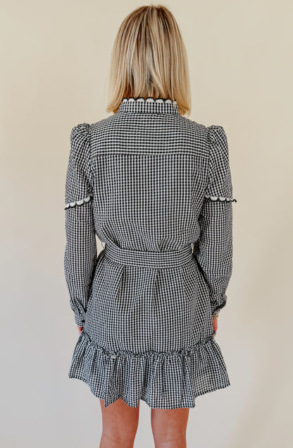 THANK YOU, NEXT GINGHAM DRESS