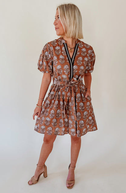 SPICE IT UP FLORAL MINI DRESS