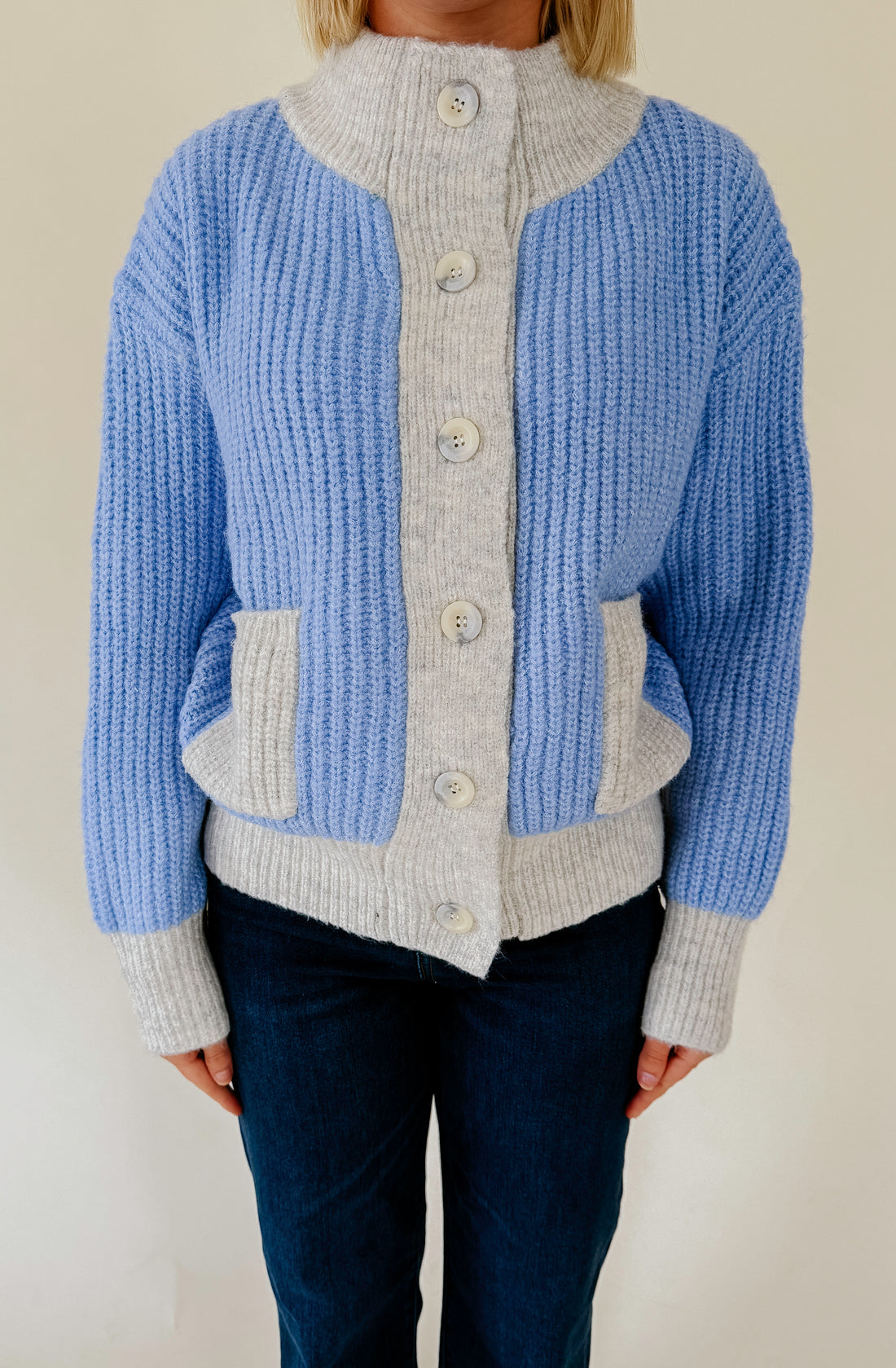 FRNCH CHENILLE POCKET CARDIGAN