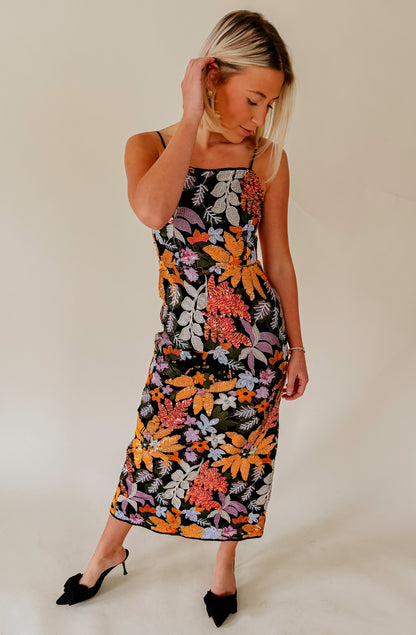 GLITZ N GLAM SEQUIN EMBELLISHED DRESS