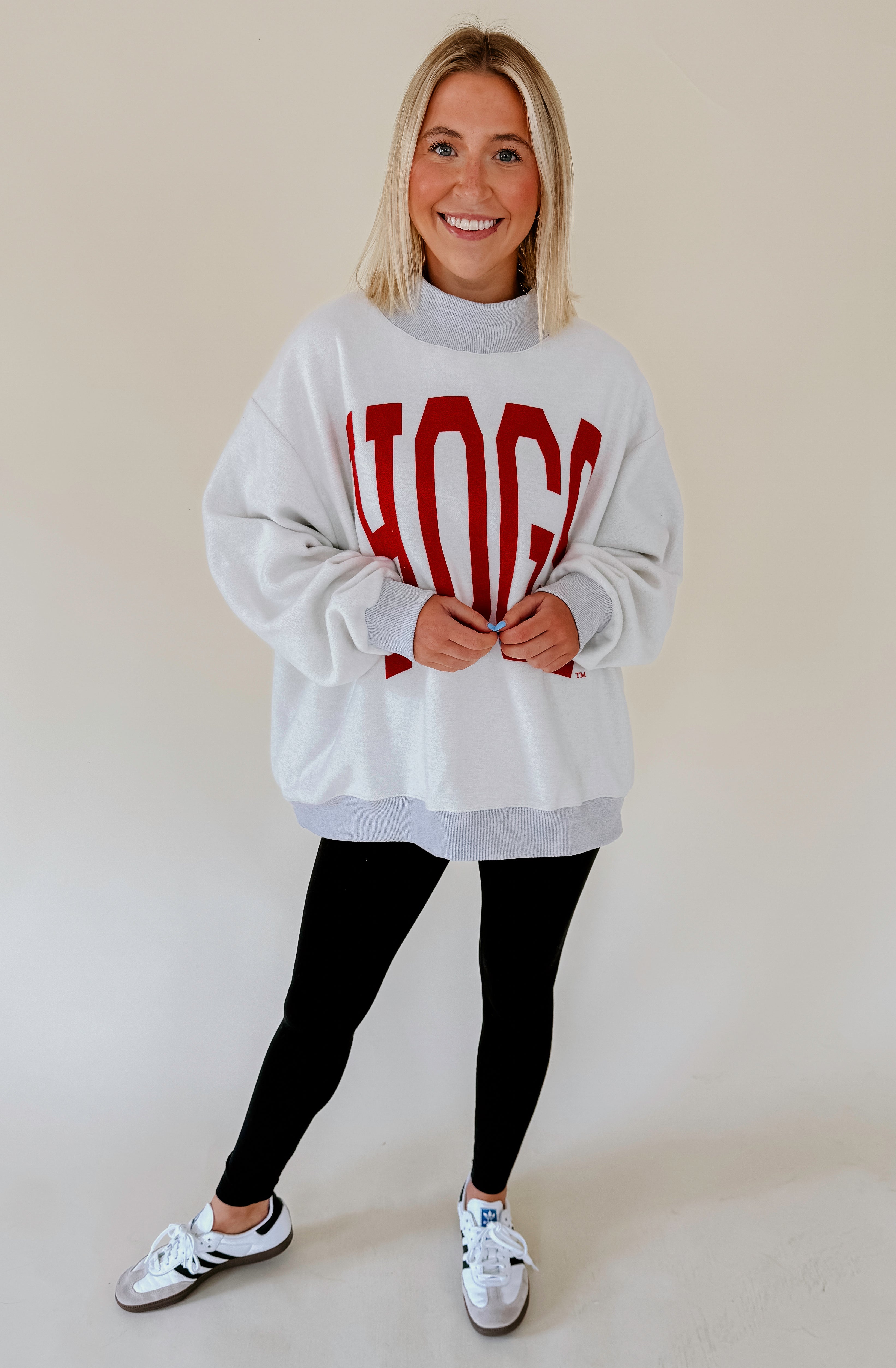 HOGS REVERSIBLE MOCK NECK SWEATSHIRT