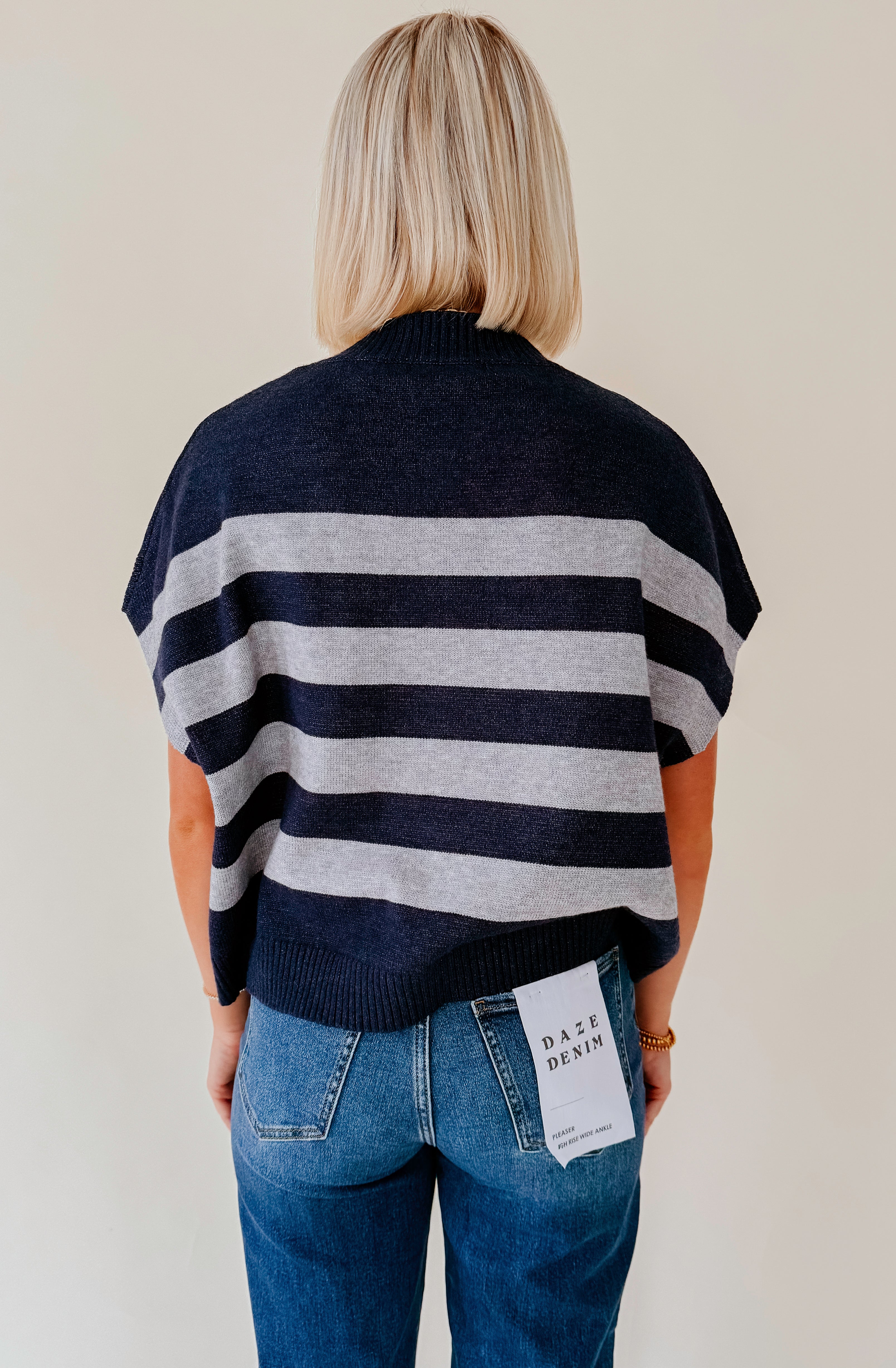 TELL ME LATER STRIPED SWEATER