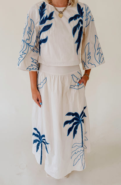 CIEBON NURI EMBROIDERED SKIRT