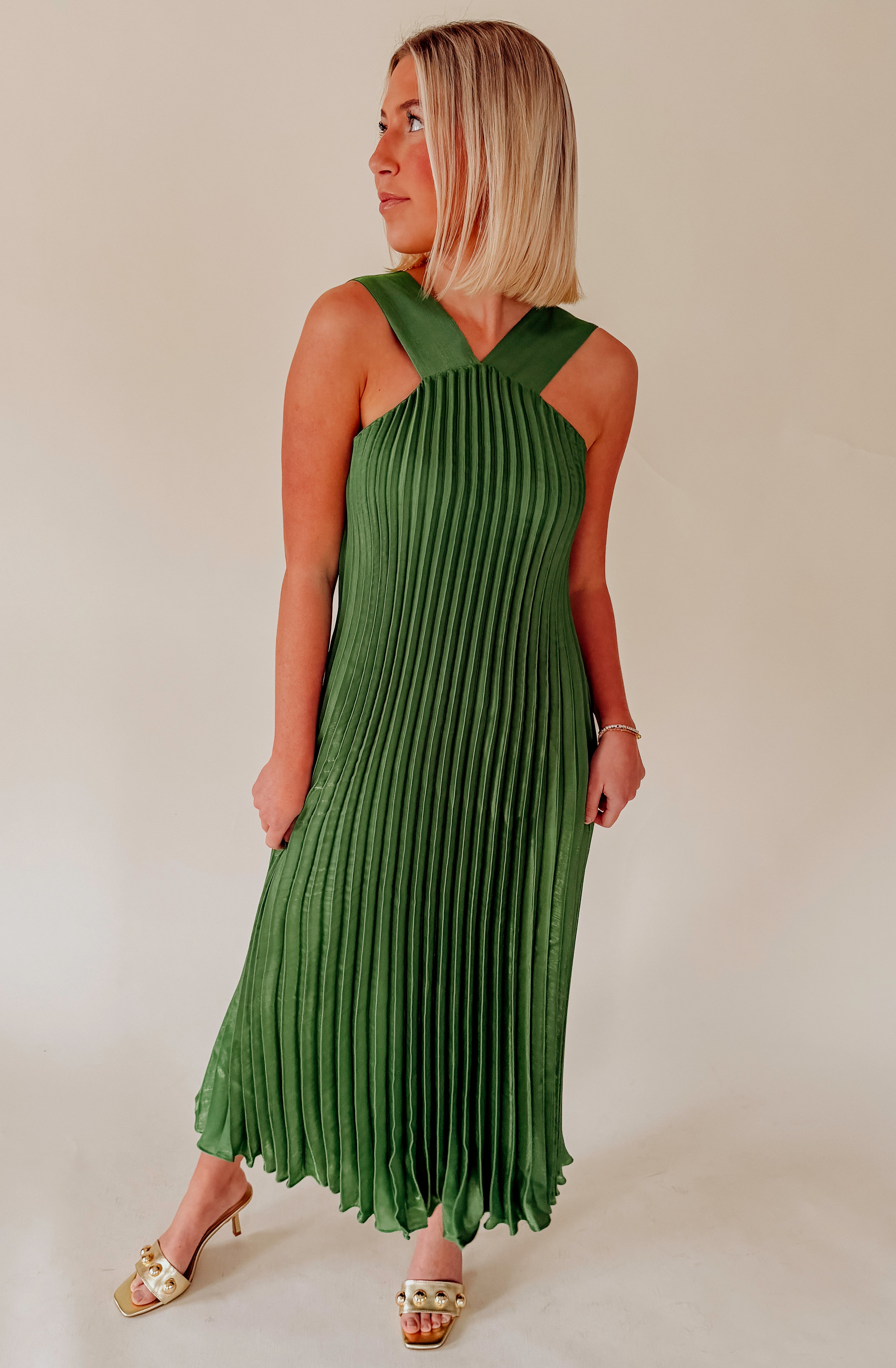 CIEBON MELISA PLEATED DRESS