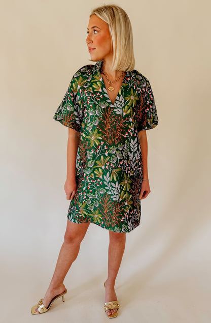 WINTERY MIX JACQUARD DRESS