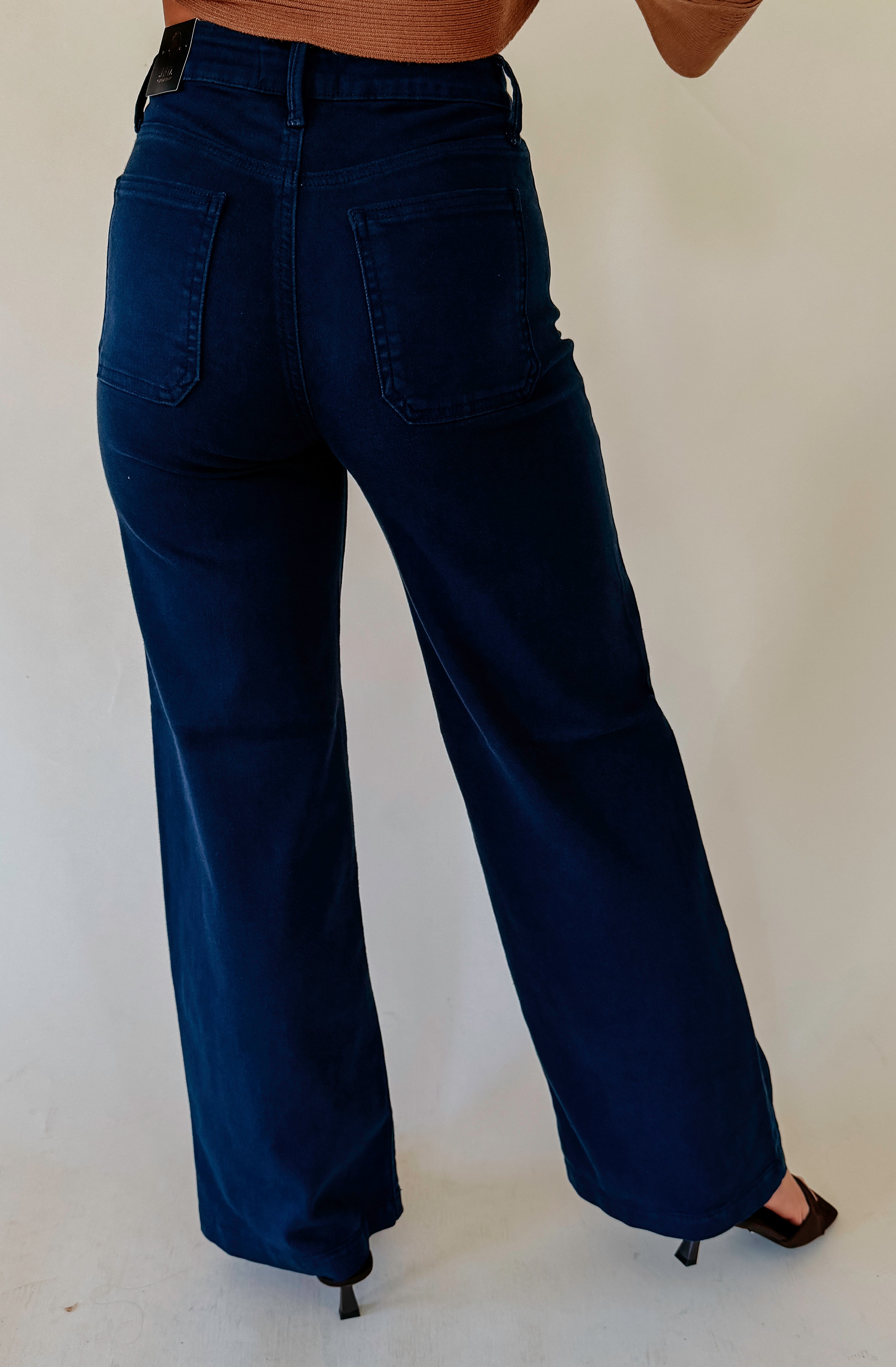 JBD MINI PATCH POCKET WIDE LEG DENIM