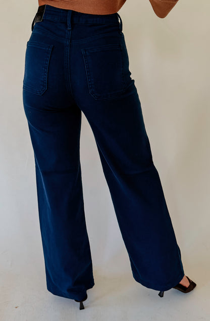 JBD MINI PATCH POCKET WIDE LEG DENIM