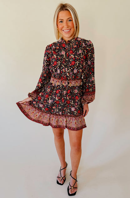 AMANDA BELTED DRESS