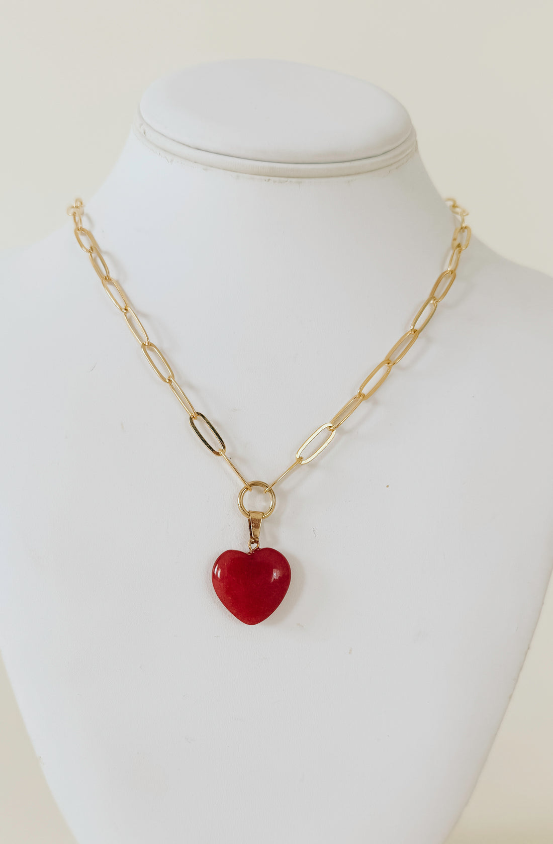 SUSAN SHAW AUDREY HEART NECKLACE