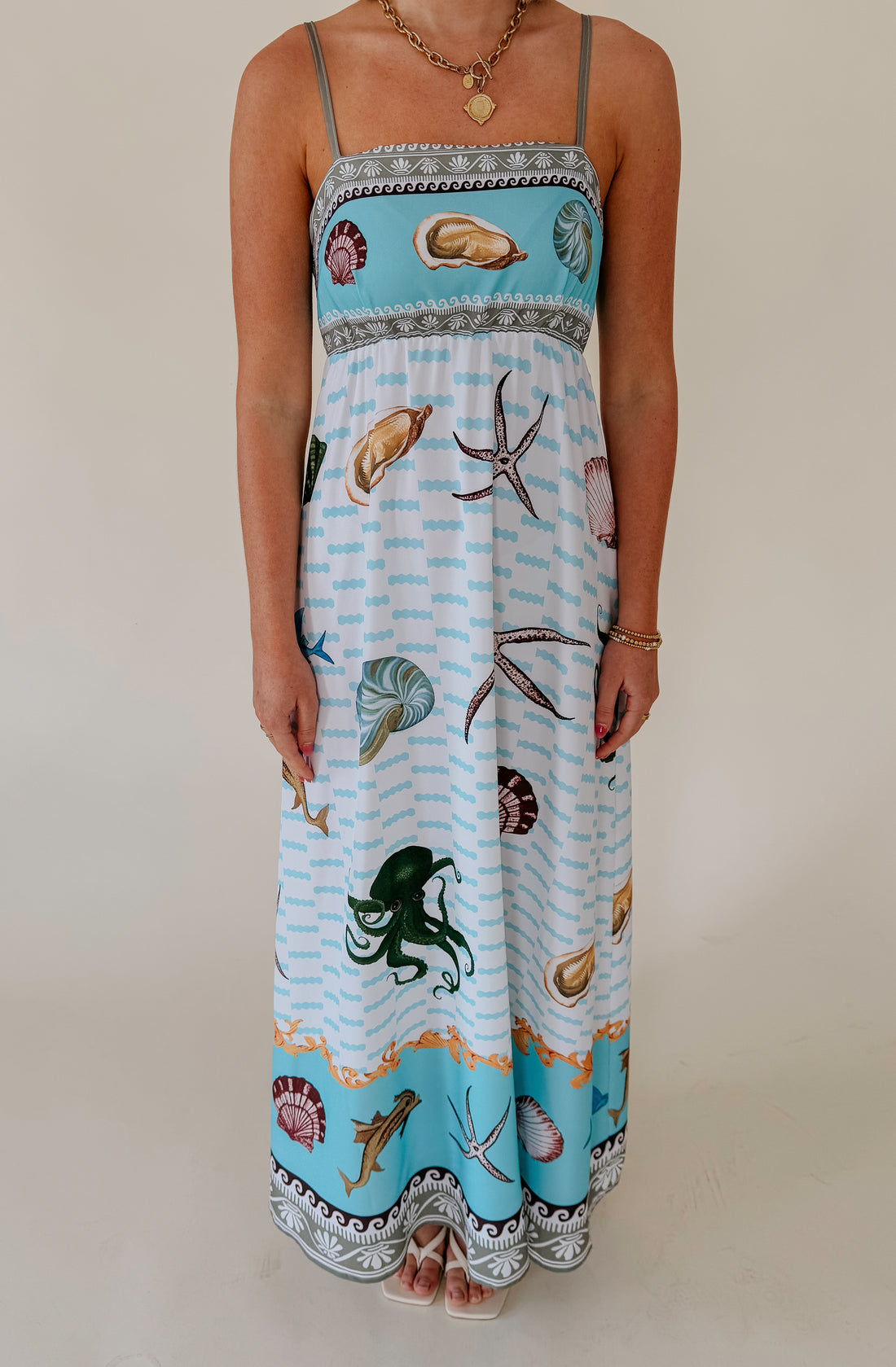 SUN RAYS PRINTED MAXI