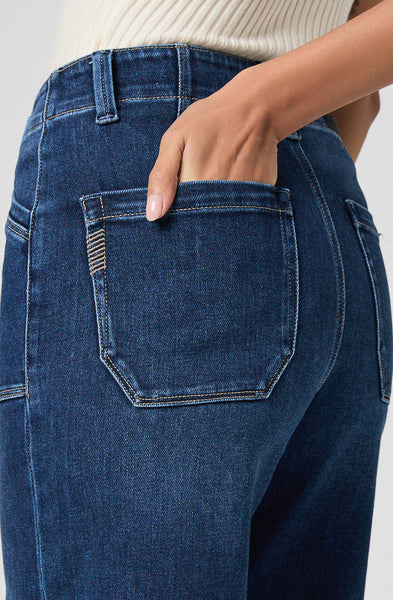 PAIGE ANESSA 31&quot; UTILITY POCKET DENIM