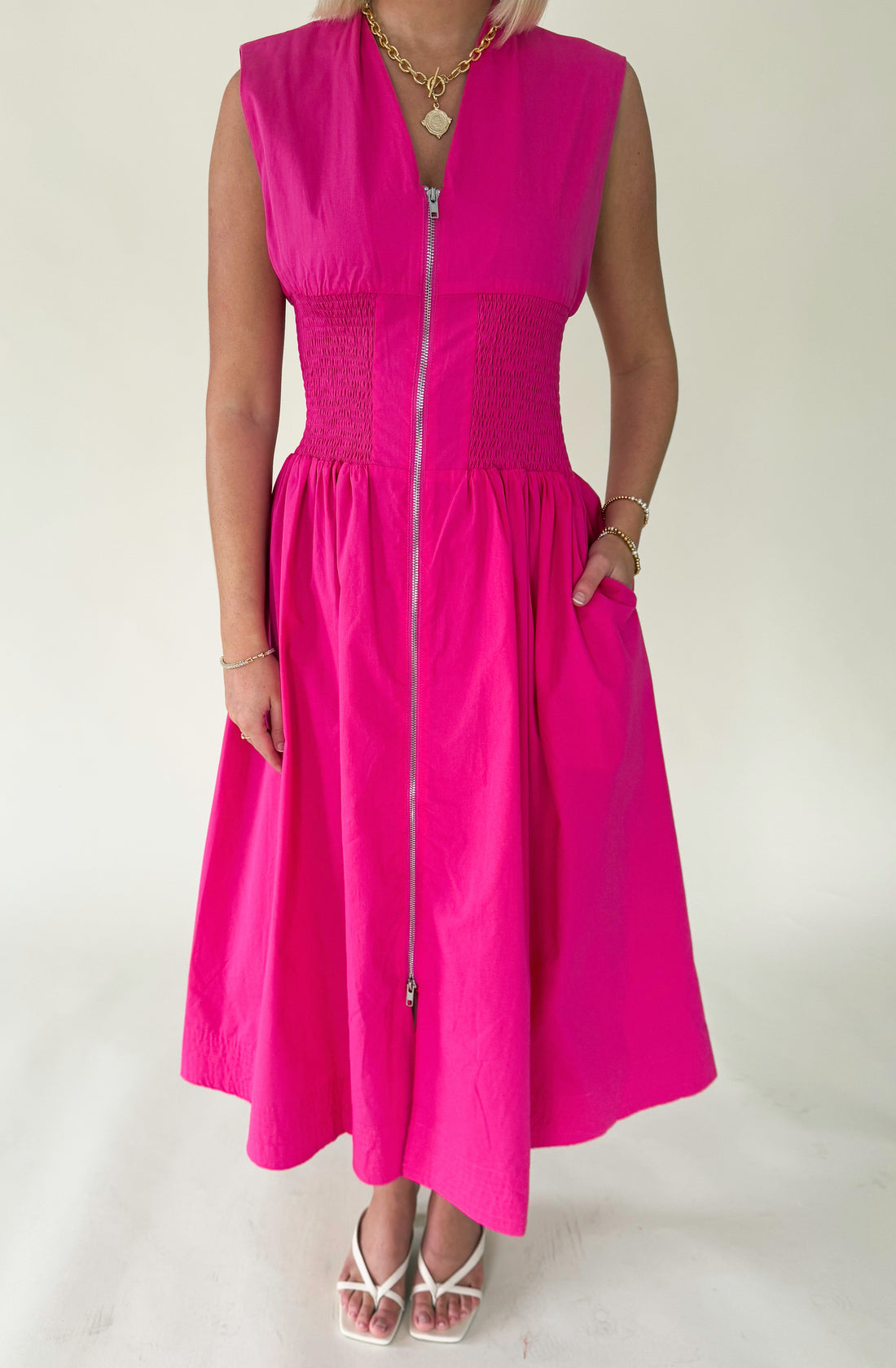 THE UPTOWN SMOCKED MIDI