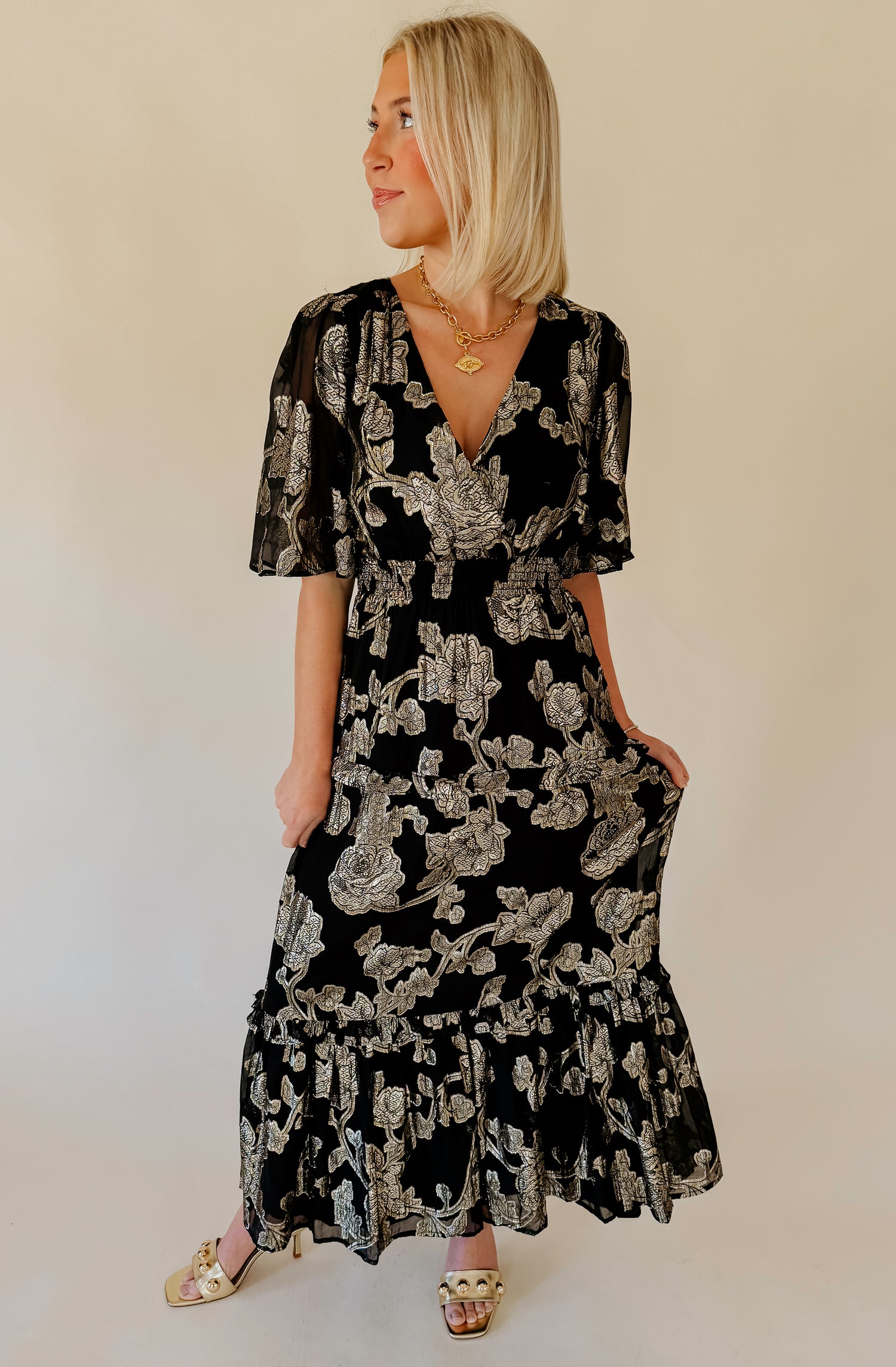 Z SUPPLY KIERA JACQUARD MAXI DRESS