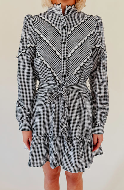 THANK YOU, NEXT GINGHAM DRESS