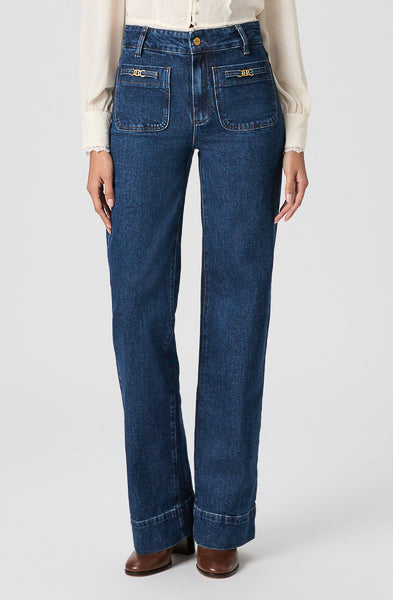 PAIGE SASHA 32&quot; NOVELTY PATCH POCKET DENIM