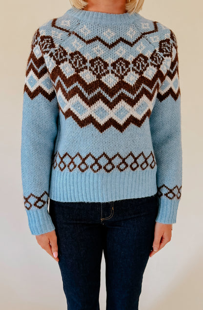 WINTERY MIX CREW NECK SWEATER