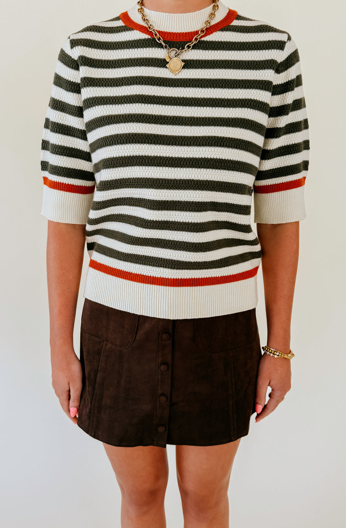 LONG STORY SHORT STRIPED SWEATER